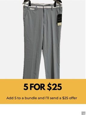 New Gray Stretch Golf Pants